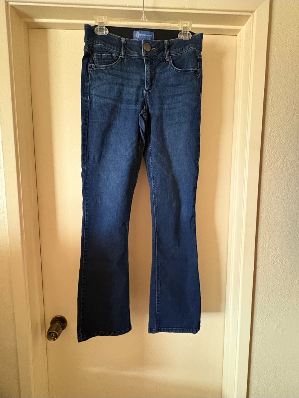 Democracy Ab-Solution Itty Bitty Bootcut Stretch Jeans Dark Wash 6
